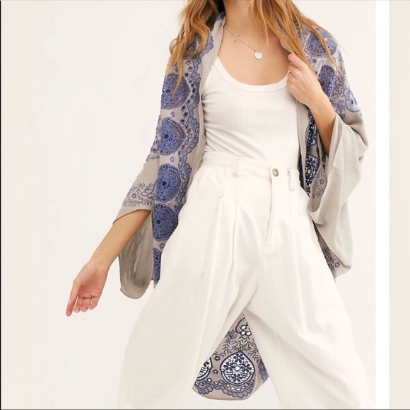Free People Catania Embroidered Kimono - Picture 3 of 10